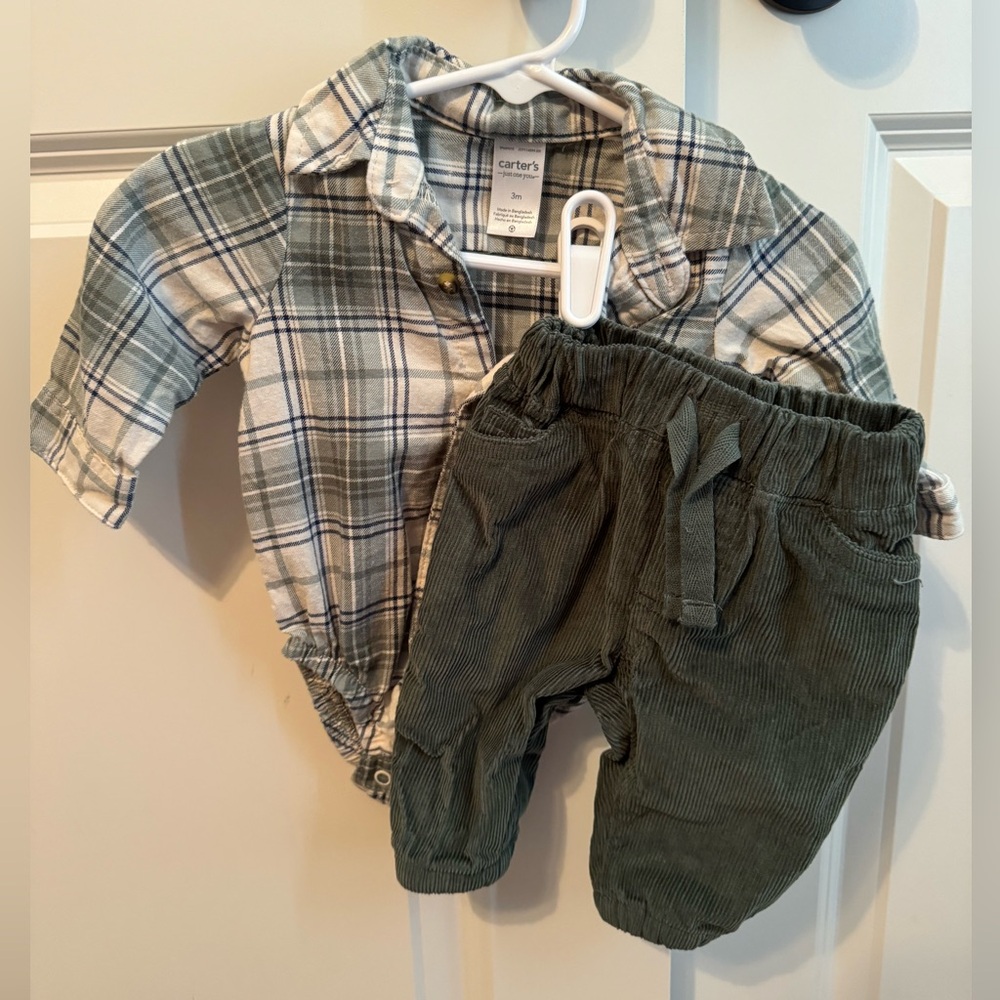 Carter’s 3m Button-Up Set - Picture 2 of 2